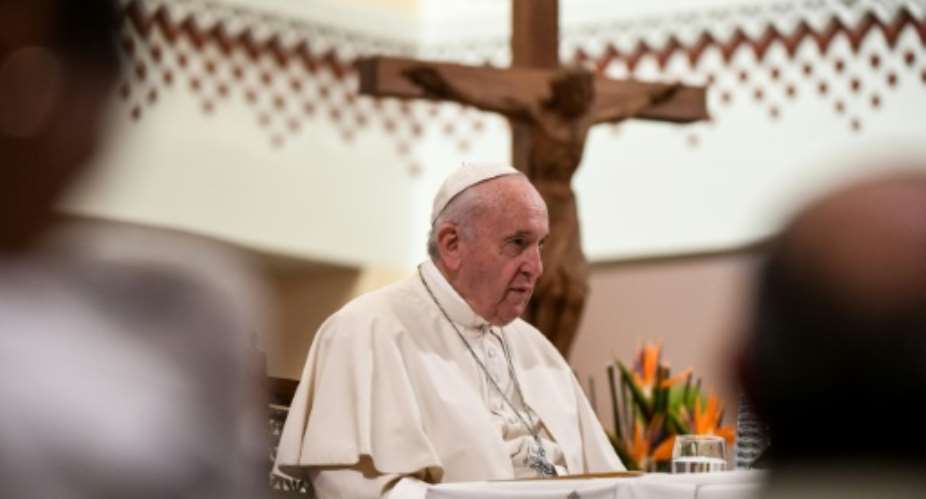 Pope Francis is on a two-day visit to Morocco.  By FADEL SENNA AFP