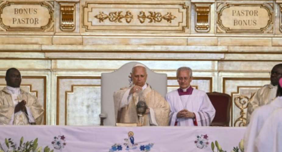 Pope Leo is on the second day of his visit to Equatorial Guinea.  By Alberto PIZZOLI (AFP)