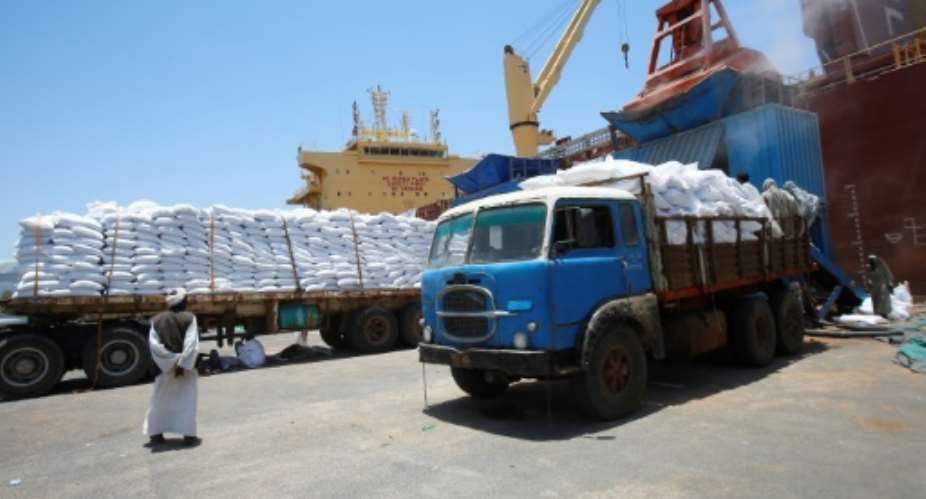 Port Sudan is Sudan's only major seaport.  By ASHRAF SHAZLY AFP