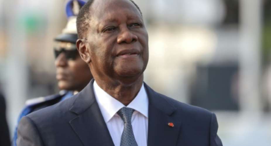 President Alassane Ouattara.  By Ludovic MARIN AFP