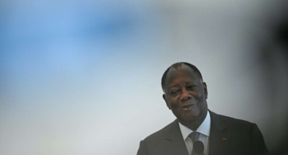 President Alassane Ouattara has yet to announce if he will run for a fourth term as president of Ivory Coast.  By ANDREW CABALLERO-REYNOLDS (POOL/AFP/File)