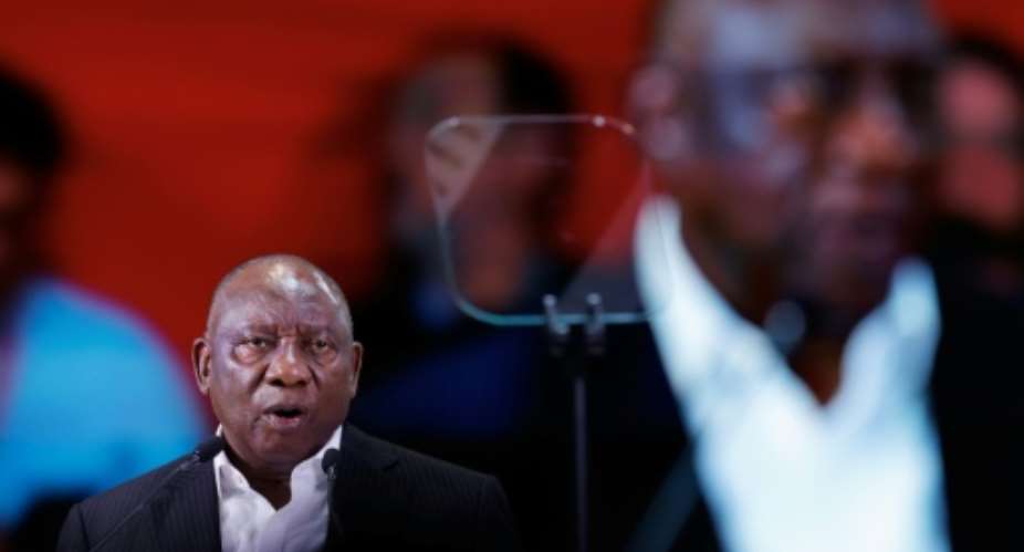 President Cyril Ramaphosa has denied any wrongdoing in the Phala Phala scandal.  By Oscar DEL POZO (AFP/File)