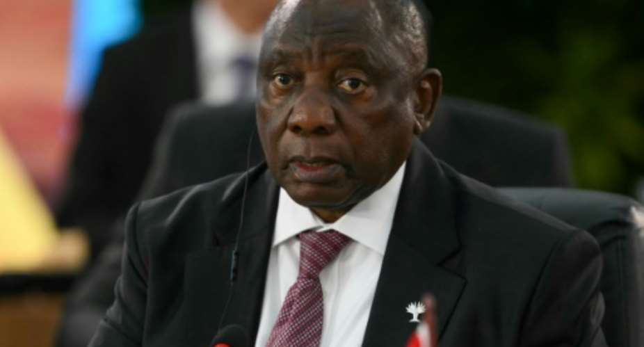 President Cyril Ramaphosa says South Africa is negotiating hard with the United States over tariffs.  By Mauro PIMENTEL (AFP/File)