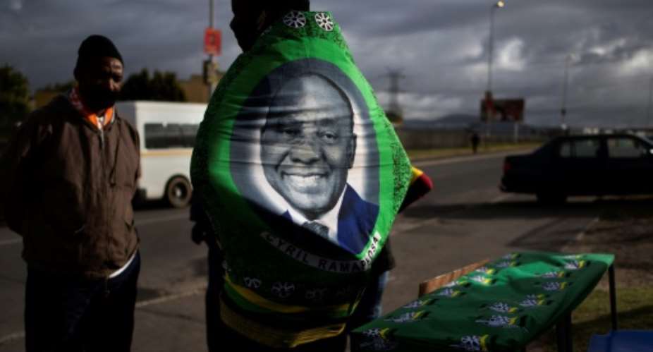 President Cyril Ramaphosa's ruling African National Congress won less than half of ballots cast in any election in South Africa for the first time.  By RODGER BOSCH AFPFile