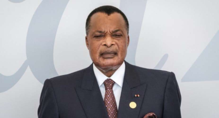 President Denis Sassou Nguesso has been in power for an accumulated 36 years.  By Yasuyoshi CHIBA (AFP)