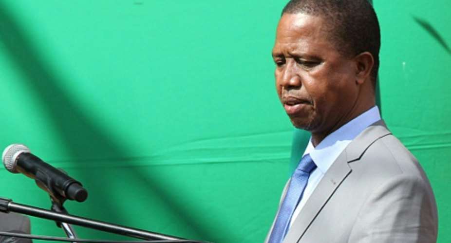 President Edgar Lungu, pictured in July 2017, has targeted the mining sector to generate tax revenue as Zambia struggles with growing debt.  By DAWOOD SALIM AFPFile
