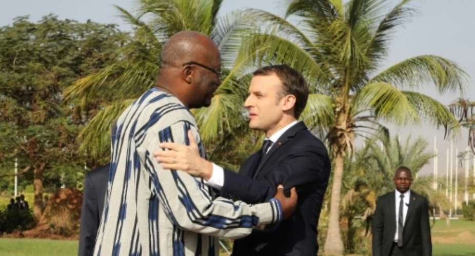 President Emmanuel Macron is on a three-day trip to boost France's standing in West Africa, which began with talks in Burkina Faso with President Roch Marc Christian Kabore.  By ludovic MARIN POOLAFP