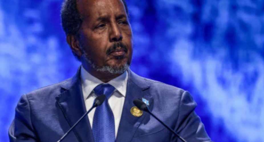President Hassan Sheikh Mohamud is moving to end Somalia's clan-based political system.  By AHMAD GHARABLI AFP