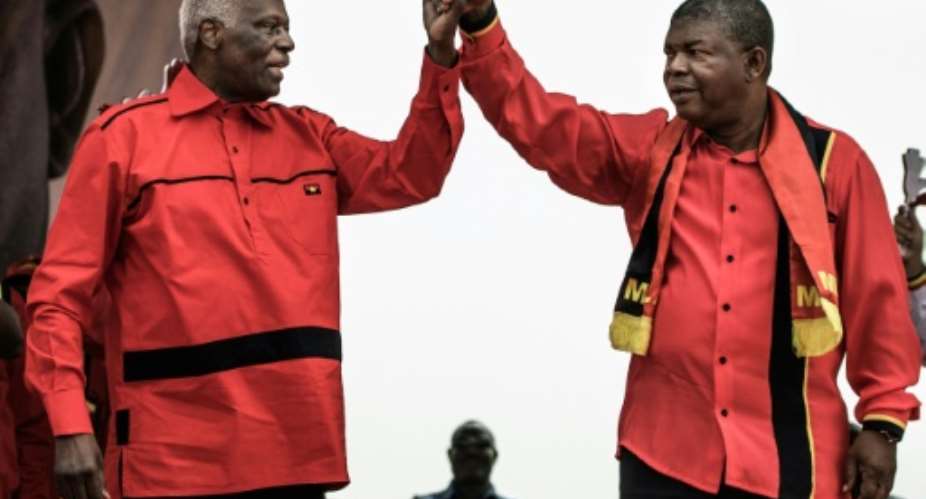 President Jose Eduardo Dos Santos has ruled Angola since 1979 and his chosen successor, Defence Minister Joao Lourenco, is expected to retain the ruling party's power.  By MARCO LONGARI AFP