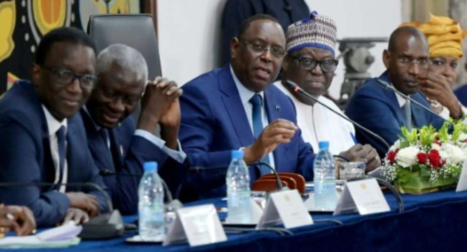 President Macky Sall reiterated that he would not be a candidate at the next election.  By SEYLLOU AFPFile
