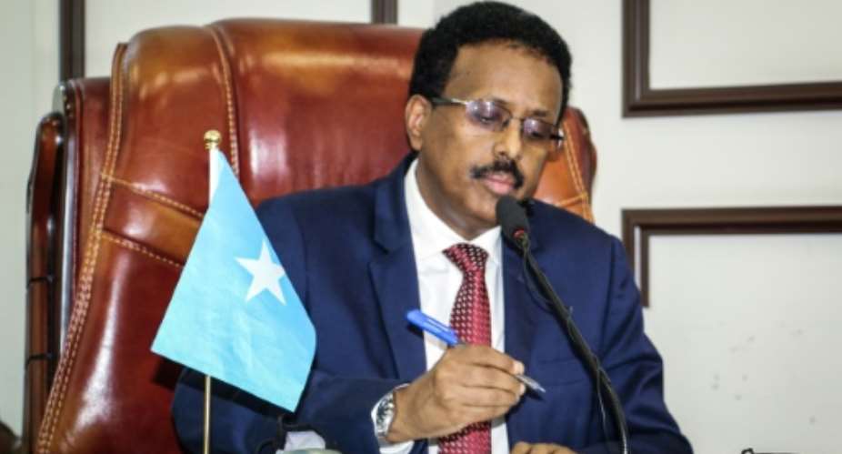 President Mohamed Abdullahi Mohamed triggered Somalia's worst political violence in years by seeking to extend his mandate without elections.  By - (AFP)