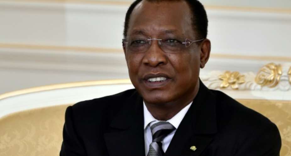 President of Chad Idriss Deby.  By Miguel Medina AFPFile