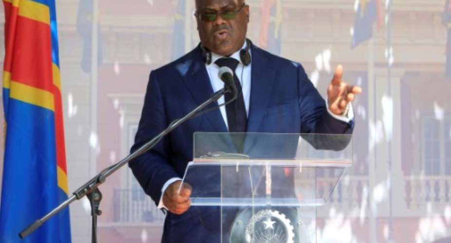 President of Democratic Republic of the Congo Felix Tshisekedi, seen here in February 2019, will visit Washington as the United States voices hope for progress in key areas under his tenure.  By STRINGER AFPFile