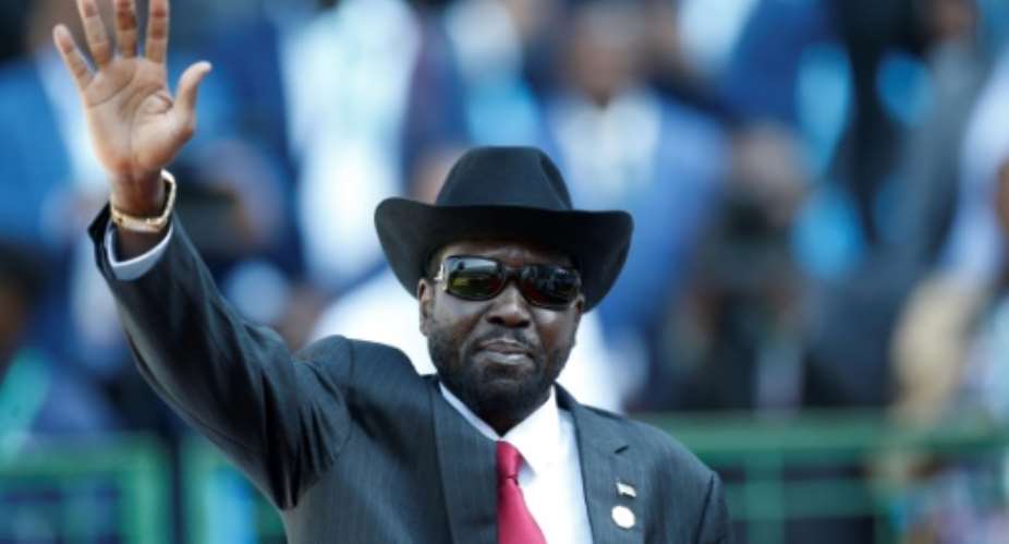President of South Sudan Salva Kiir has appealed to countrymen to embrace peace.  By SIPHIWE SIBEKO POOLAFP