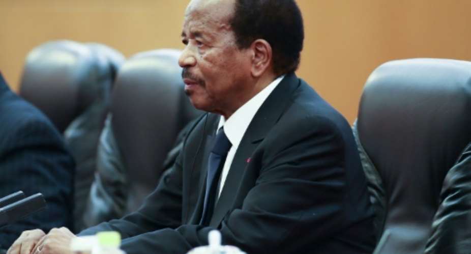 President Paul Biya has ruled Cameroon for 35 years and is seeking a seventh straight term in the October 7 election.  By Lintao Zhang POOLAFPFile