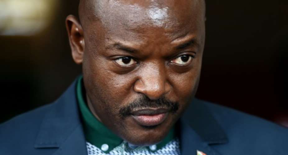 President Pierre Nkurunziza's run for a controversial third term in 2015 plunged Burundi into a deadly  political crisis.  By CARL DE SOUZA AFPFile