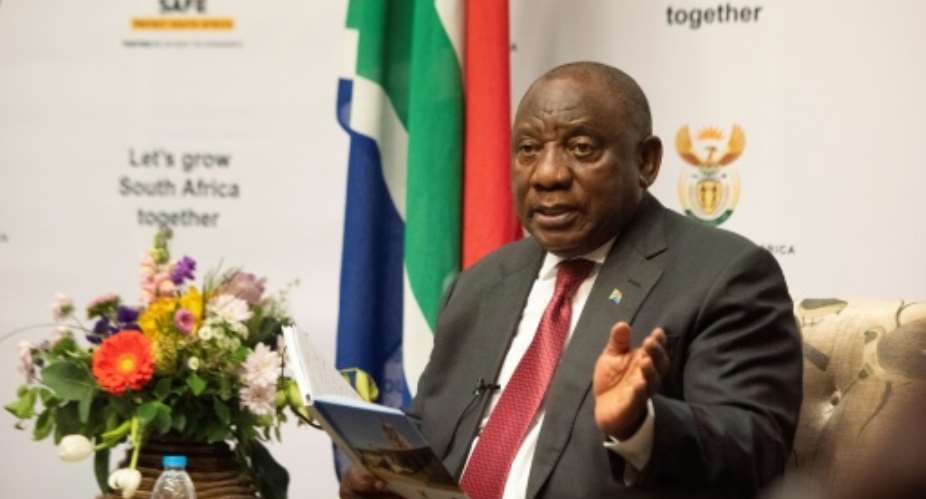 President Ramaphosa described the corruption as an 'assault on our democracy'.  By RODGER BOSCH AFP