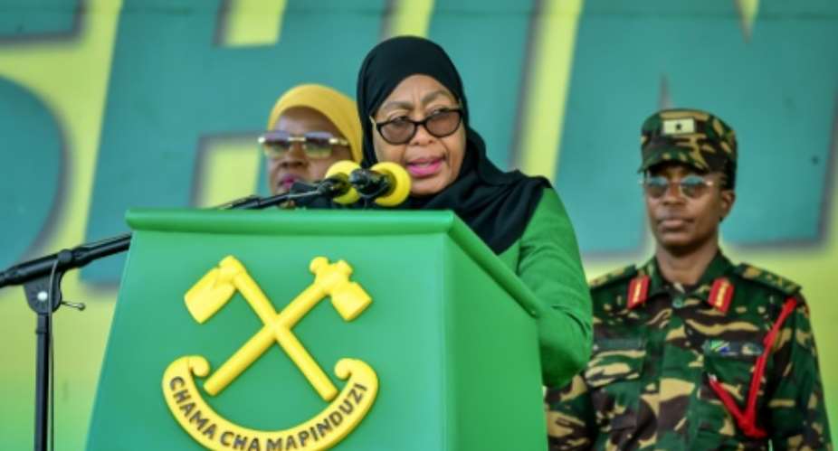 President Samia Suluhu Hassan has yet to speak about the unrest.  By Michael JAMSON (AFP)