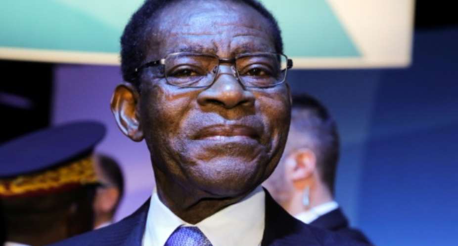 President Teodoro Obiang Nguema has ruled Equatorial Guinea with an iron fist since 1979.  By Don EMMERT AFPFile