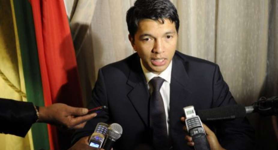 Madagascars transitional leader Andry Rajoelina.  By Stephane de Sakutin (AFP/File)