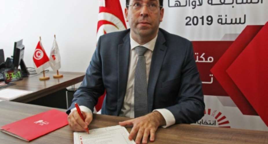 Prime Minister Youssef Chahed is among 69 people who have submitted their candidacy for Tunisia's upcoming presidential elections.  By HASNA AFP