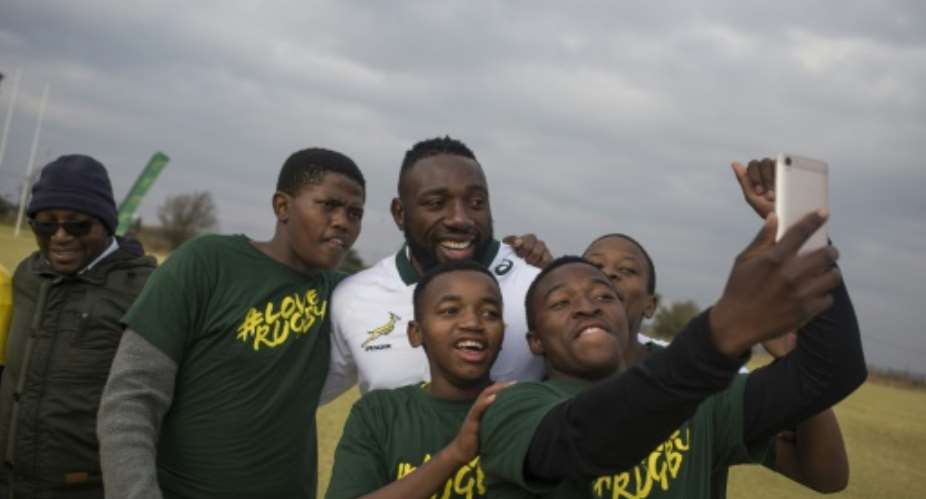 Prop Tendai Mtawarira will become the second black player to earn 100 Springbok caps when he faces England on Saturday..  By WIKUS DE WET AFPFile