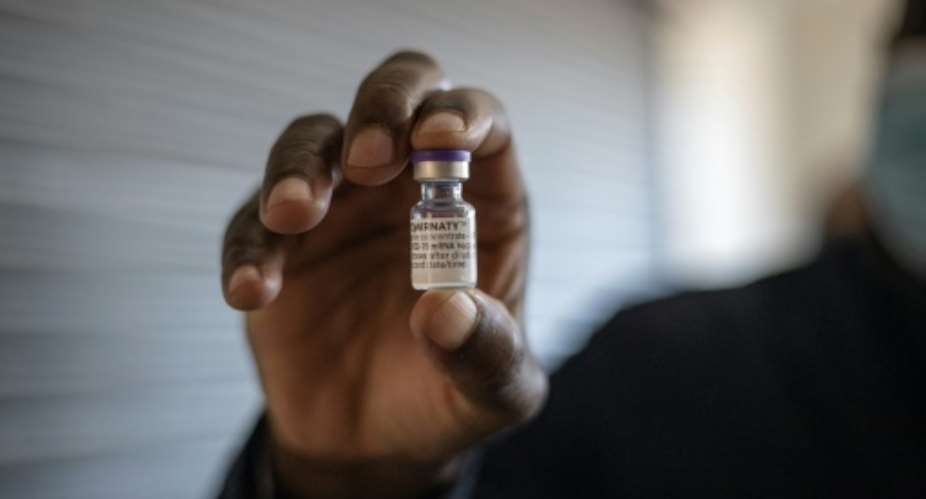 Protection: Jabs are in short supply in Africa after India, a major vaccine provider to developing countries, found itself battling its own devastating Covid outbreak.  By Michele Spatari AFP