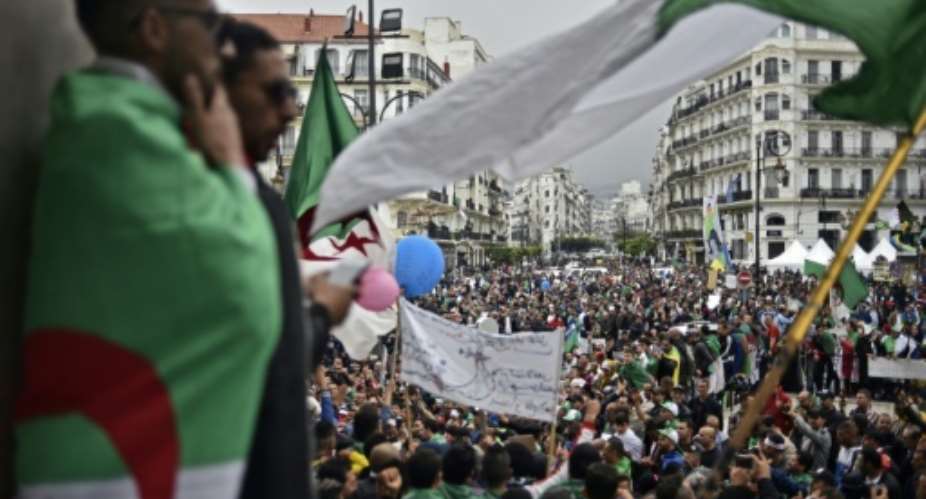 Protesters filled the streets of Algeria's capital for an 11th week of demonstrations.  By RYAD KRAMDI AFP