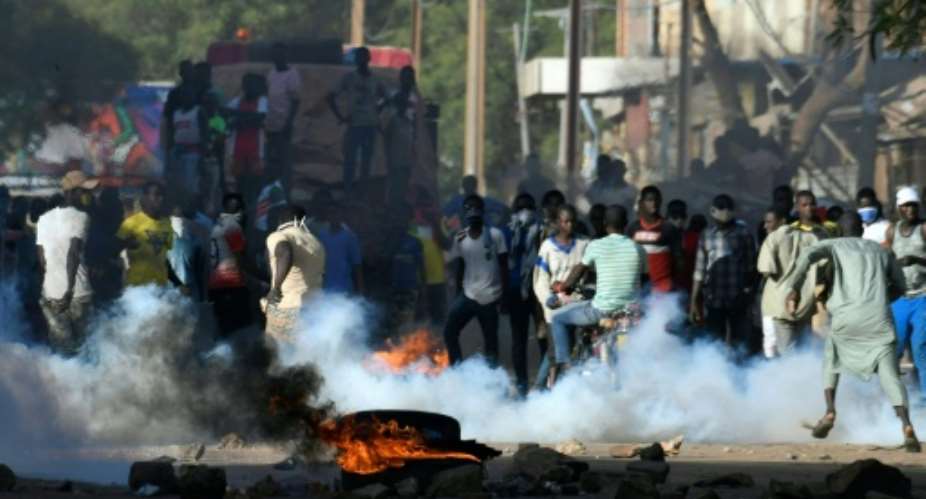 Protests against the official election results in Niger turned violent.  By Issouf SANOGO AFPFile