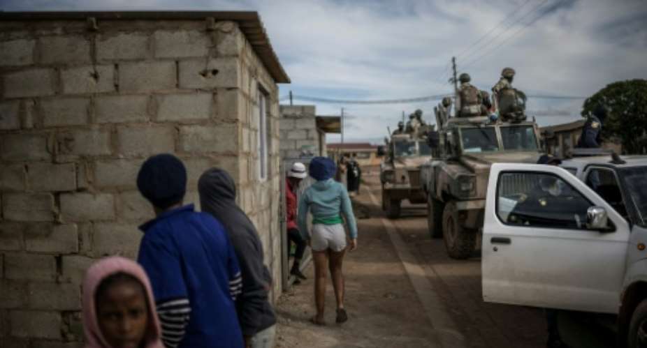 Protests against undocumented migrants have swept South Africa for weeks.  By MARCO LONGARI (AFP)