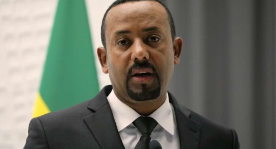 Protests: Ethiopian Prime Minister Abiy Ahmed.  By Ludovic MARIN POOLAFPFile