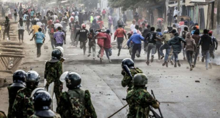 Protests have erupted in Kenya against a US Ebola quarantine centre being built in the north for American citizens.  By Luis TATO (AFP/File)