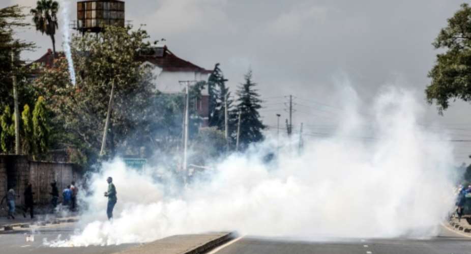 Protests in Kenya last Monday descended into violence.  By Luis Tato AFPFile