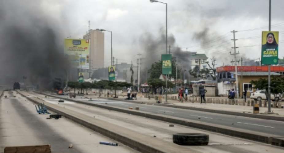 Protests in Tanzania were sparked by the banning of opposition election candidates.  By - (AFP/File)