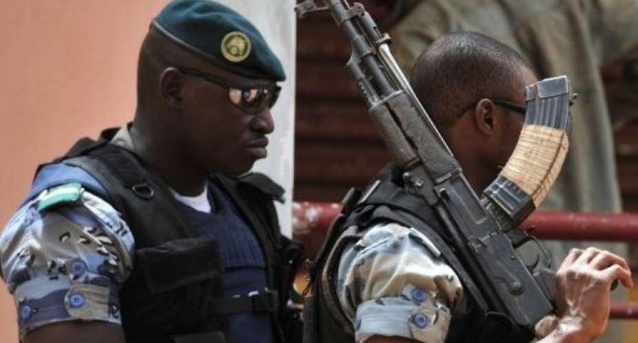 Malian soldiers near Bamako.  By Issouf Sanogo (AFP/File)