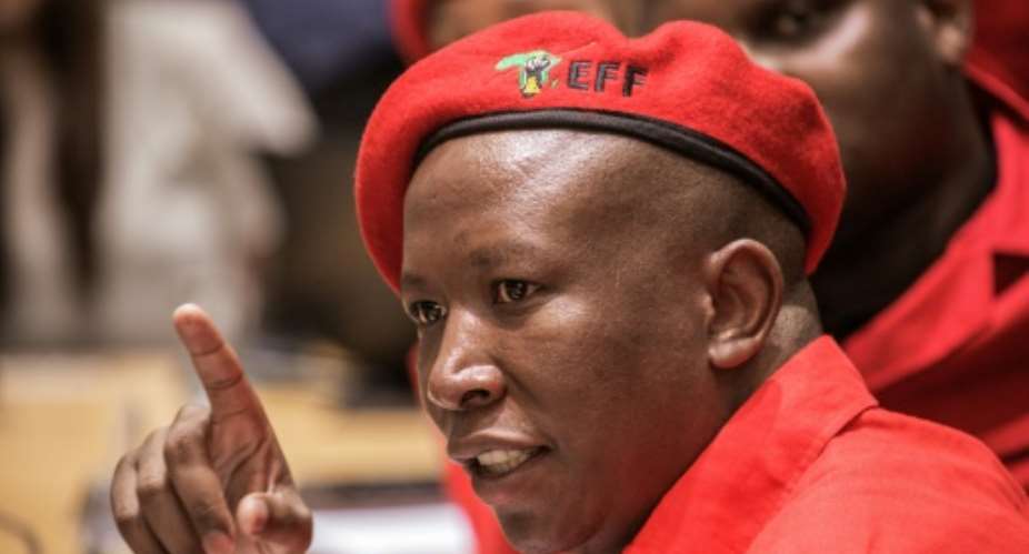 Radical South African opposition leader Julius Malema launched Sunday his campaign to be elected president in 2019.  By GIANLUIGI GUERCIA AFPFile