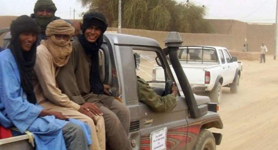 Former Tuareg rebels arrive for a disarmament ceremony in 2009 in Kidal, northern Mali.  By Serge Daniel (AFP/File)
