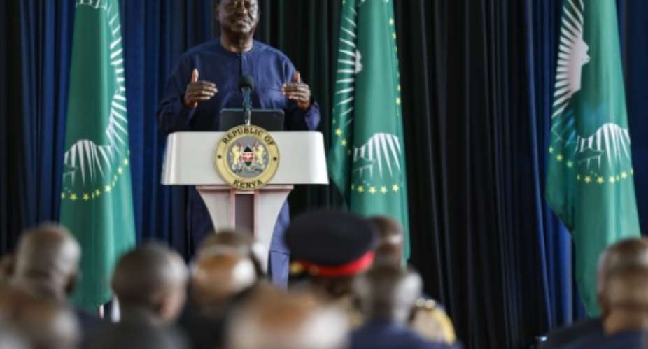 Raila Odinga is among four candidates vying to become chair of the African Union Commission next year.  By SIMON MAINA (AFP/File)