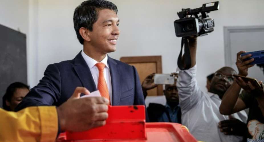 Rajoelina, now 44, was installed by the army and ruled until 2014.  By GIANLUIGI GUERCIA (AFP)