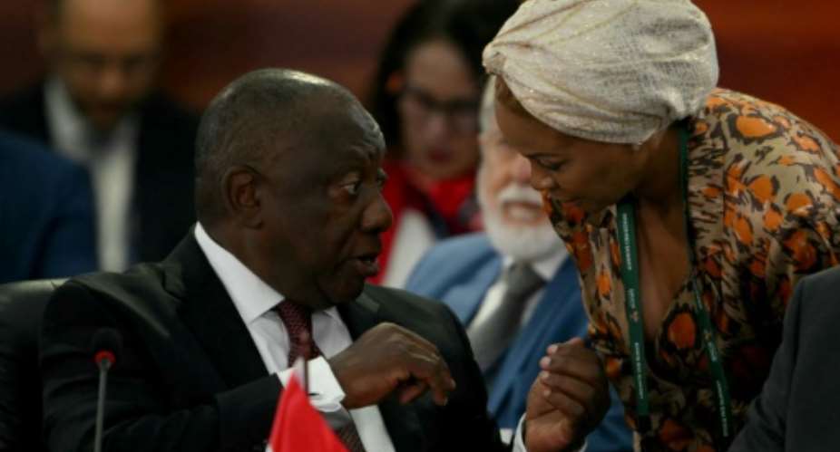 Ramaphosa first got word of the corruption allegations while attending the BRICS summit earlier this month.  By Mauro PIMENTEL (AFP)