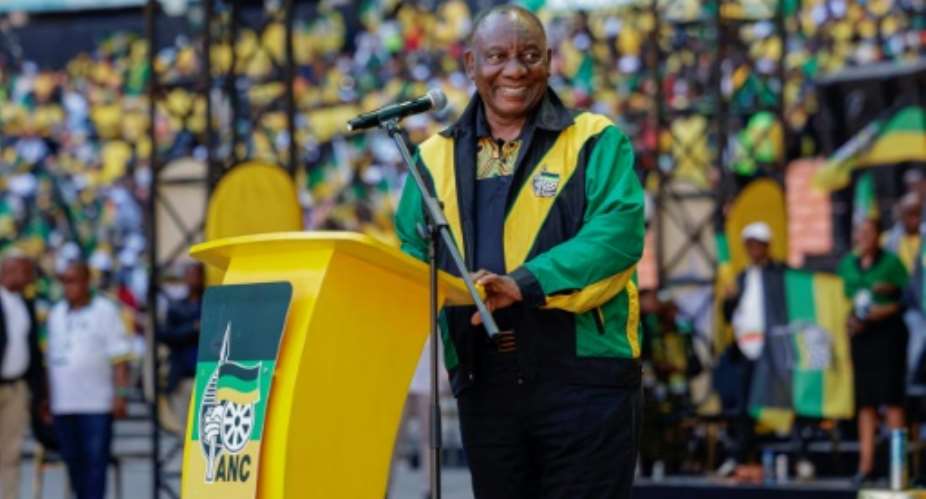 Ramaphosa will need to rally support before next weeks election if the ANC is not to fall below 50 percent.  By Michele Spatari (AFP)