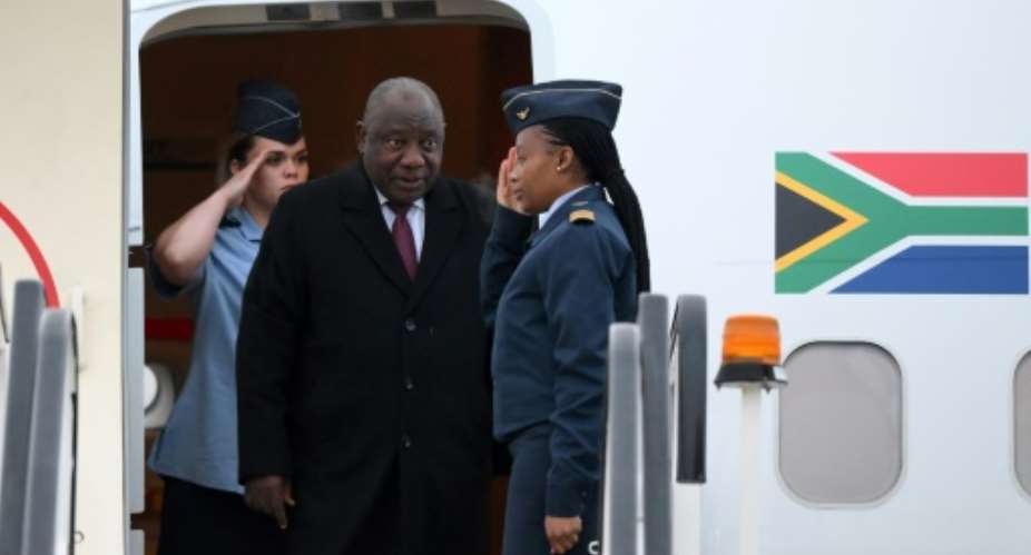 Ramaphosa's visit will include a banquet at Buckingham Palace.  By Daniel LEAL AFP