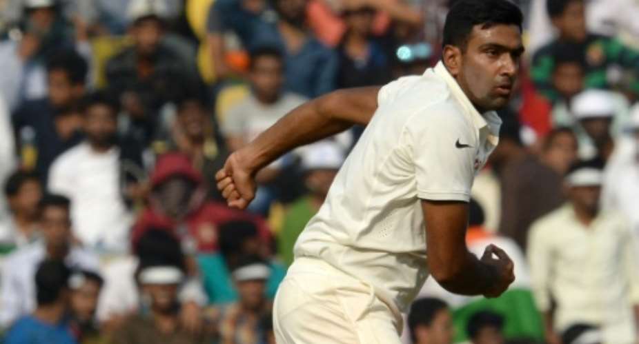 India's Ravichandran Ashwin reacts after bowling during play on the third day of the third Test cricket match between India and South Africa at The Vidarbha Cricket Association Stadium in Nagpur on November 27, 2015.  By Indranil Mukherjee AFPFile