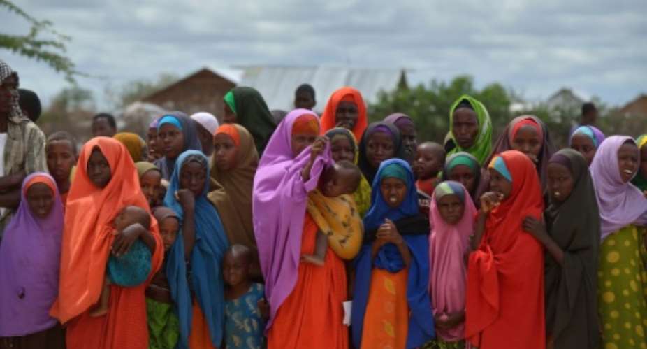 Refugees at the sprawling Dadaab refugee camp in Kenya that for more than 20 years has been home to generations of Somalis who fled their homeland.  By TONY KARUMBA (AFP/File)
