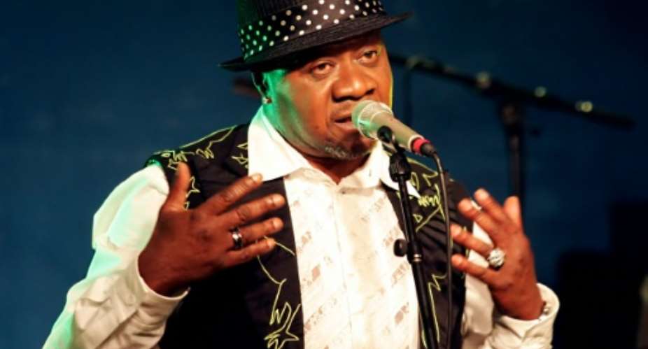 Congolese singer Papa Wemba, pictured in 2006 in Paris, had been on stage at a festival in the Ivory Coast when he collapsed and died, on April 24, 2016.  By Pierre Verdy (AFP/File)