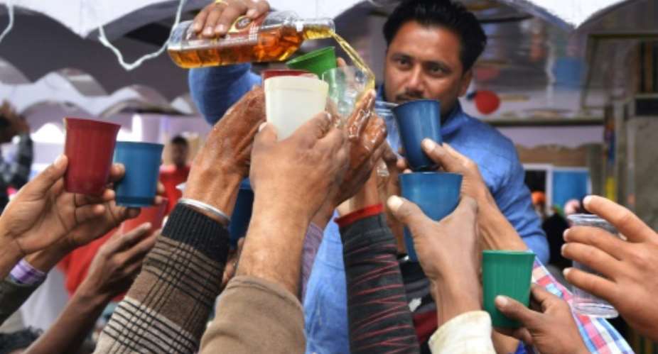 Researchers forsee an additional 50 percent increase in drinkers in India by 2030.  By NARINDER NANU AFPFile