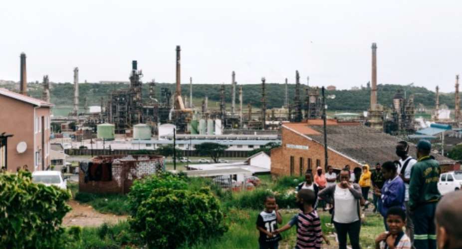 Residents in Wentworth were angered by the blast, the third hazardous incident to occur at the refinery in less than 13 years.  By MLUNGISI MBELE AFP