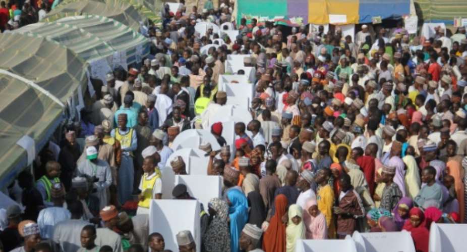 Results from Nigeria's election are due from early next week, with the winner gaining control of Africa's most populous nation.  By AUDU ALI MARTE AFP