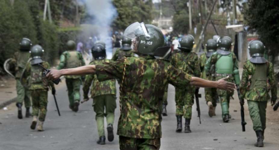 Rights groups have accused Kenyan police of using excessive force.  By Tony KARUMBA (AFP/File)