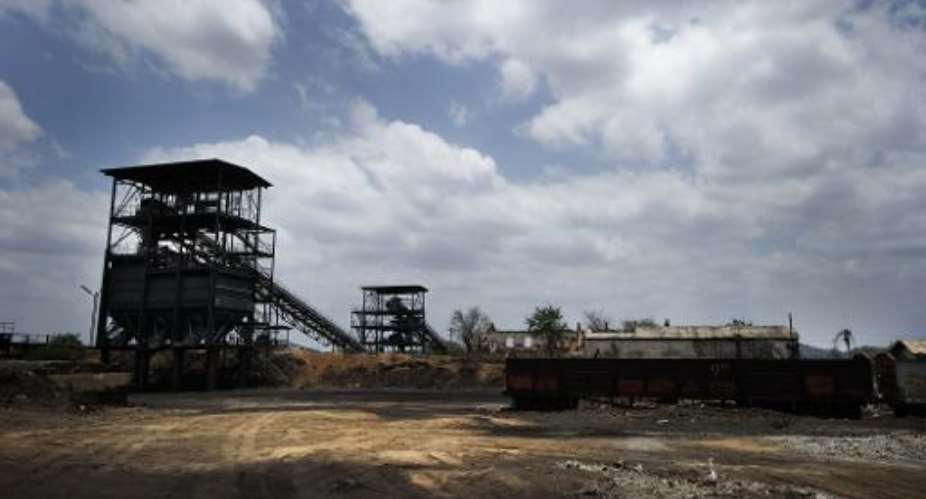 An abandoned coal mine from before the Mozambican civil war on the outskirts of Tete in the Moatize coal basin on November 8, 2010.  By Gianluigi Guercia AFP